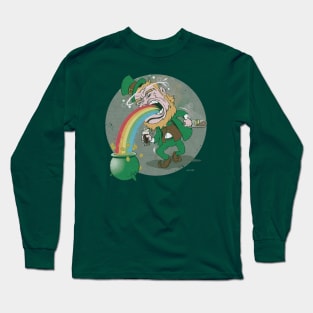 Vomiting Leprechaun Long Sleeve T-Shirt